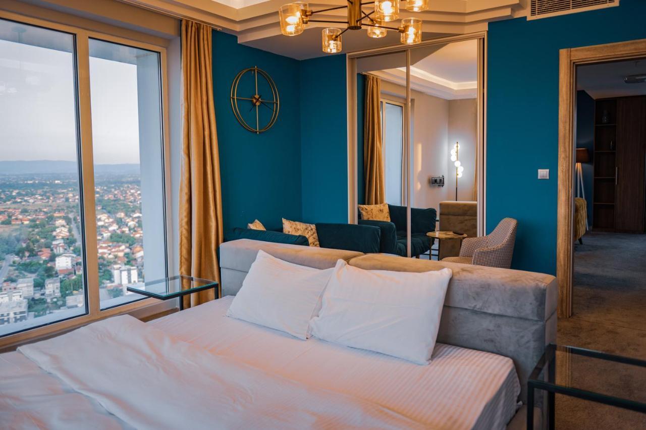 Sky Deluxe 3 Fitness & Spa Apartment Skopje Exterior photo